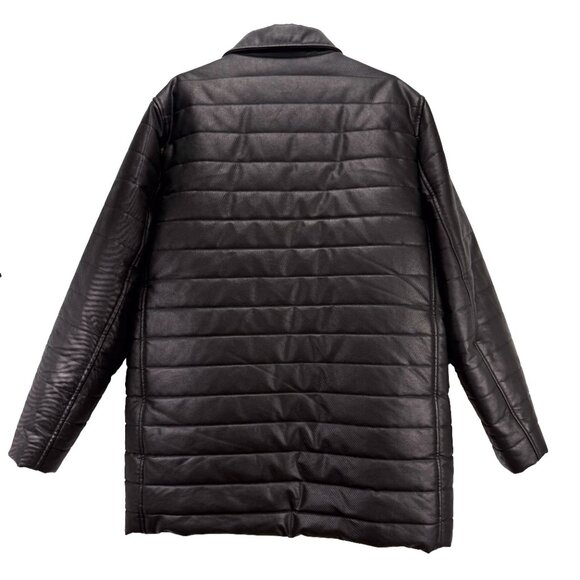 M0851‎ Insulated Water Resistant Quilted Black Puffer Jacket Size L - Picture 3 of 12